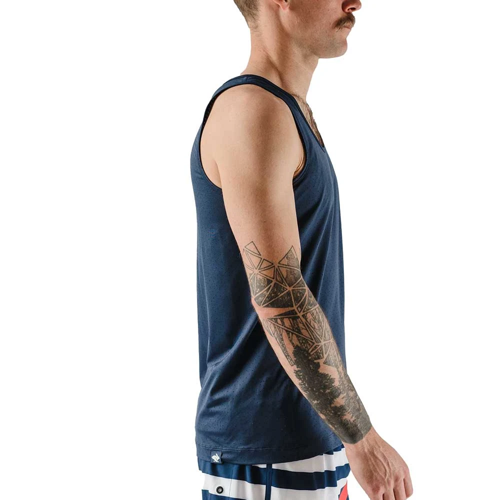 Men's Welcome To The Gun Show Perf Ice Top - Dress Blues 4 Men's Welcome To The Gun Show Perf Ice Top - Dress Blues - Image 2