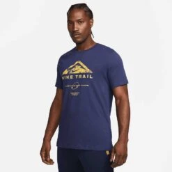 Men's Nike Tee Run Trail T-Shirt - Midnight Navy -Daily Flex Shop DZ2727 410 PHSFM001 2000