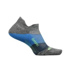 Feetures Unisex Elite Light Cushion No Show Tab Socks- Gravity Gray