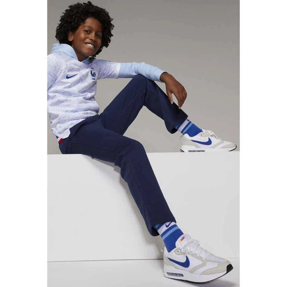 Nike Big Kids' Dri-FIT Away Stadium Jersey - White/Game Royal 5 Nike Big Kids' Dri-FIT Away Stadium Jersey - White/Game Royal - Image 3