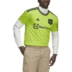 ADIDAS Men's 22/23 Manchester United 3rd Jersey - Semi Solar Slime