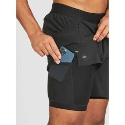 Men's 7" AFO Traverse 2-in-1 Running Short - Midnight -Daily Flex Shop JANJI MS10B MIDNIGHT 05