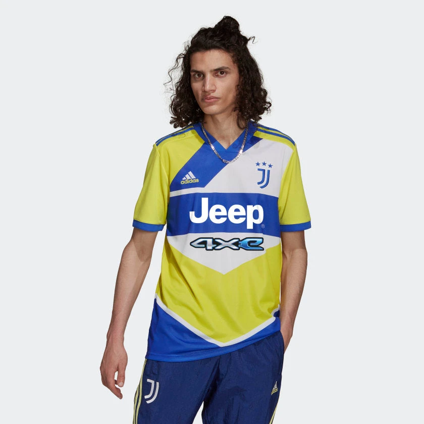 ADIDAS Juventes 21/22 3rd Jersey - Shock Yellow/Hi Res Blue 6 ADIDAS Juventes 21/22 3rd Jersey - Shock Yellow/Hi Res Blue - Image 4