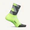 Feetures Unisex Elite Light Cushion Mini Crew Sock - Peak Lightening