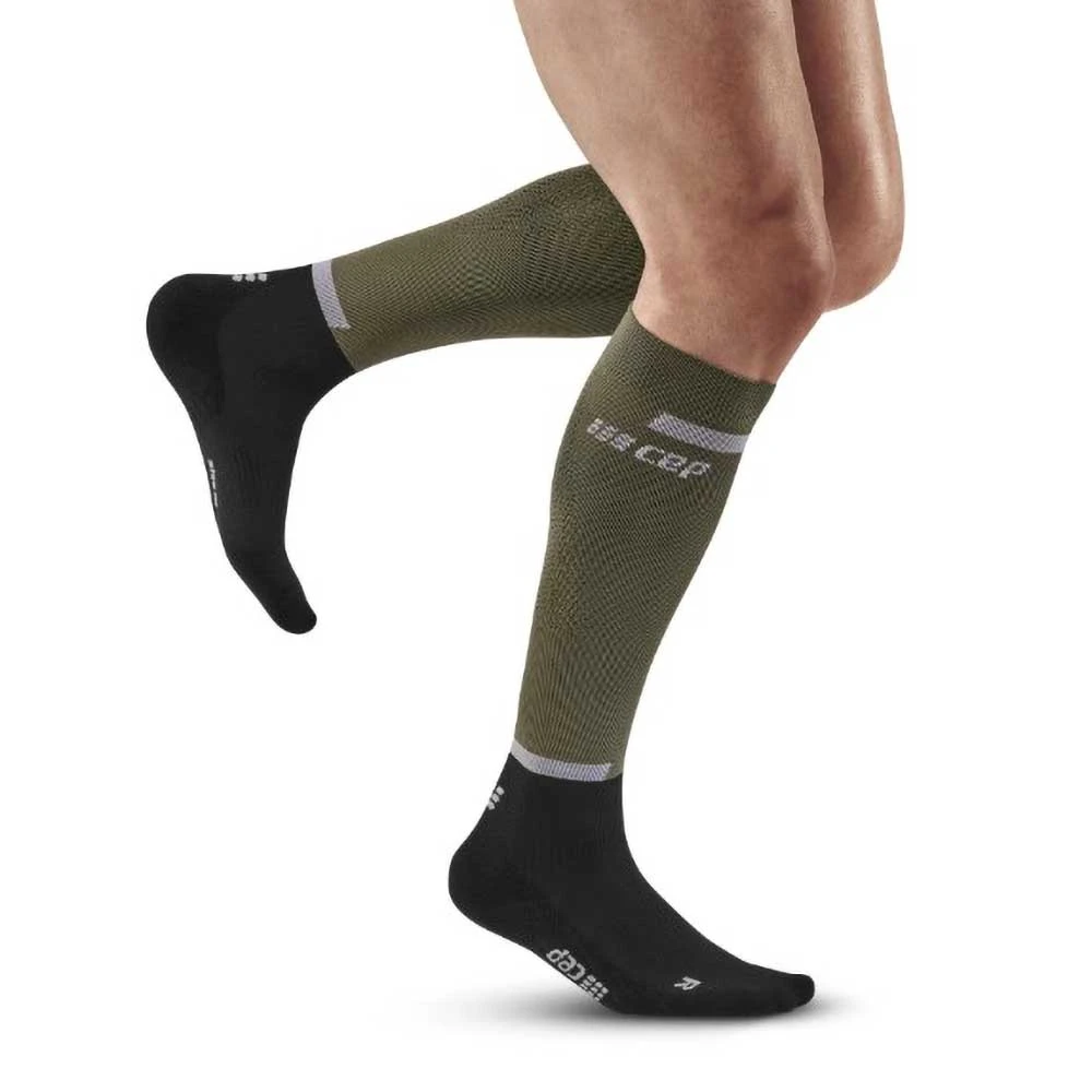 CEP Men's The Run Compression Socks 4.0 - Olive/Black 5 CEP Men's The Run Compression Socks 4.0 - Olive/Black - Image 3