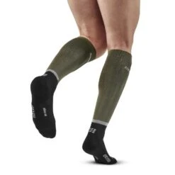 CEP Men's The Run Compression Socks 4.0 - Olive/Black 11 CEP Men's The Run Compression Socks 4.0 - Olive/Black -Daily Flex Shop Oliveblack2
