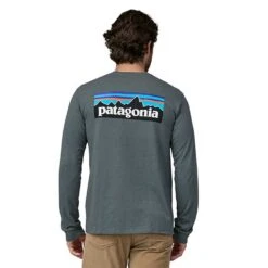 Patagonia Men's Long-Sleeved P-6 Logo Responsibili-Tee - Nouveau Green -Daily Flex Shop POS WBF23 38518 NUVG JF2
