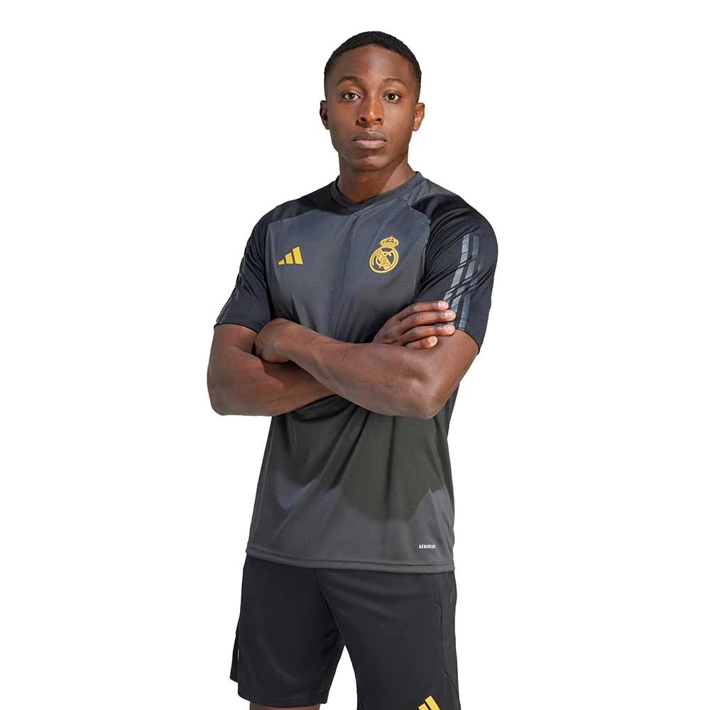 ADIDAS Men's REAL Tiro Train Jersey - Carbon 7 ADIDAS Men's REAL Tiro Train Jersey - Carbon - Image 5