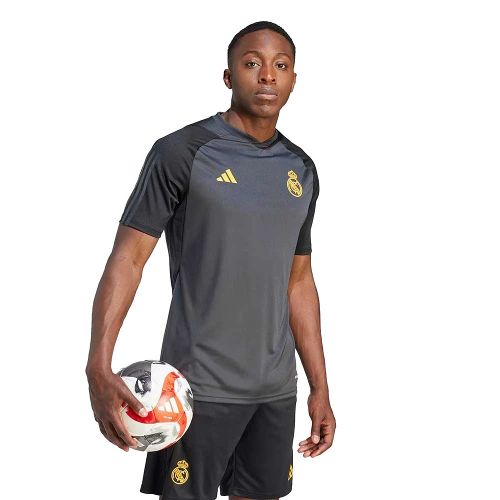ADIDAS Men's REAL Tiro Train Jersey - Carbon 5 ADIDAS Men's REAL Tiro Train Jersey - Carbon - Image 3