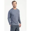 Men's Reign Long Sleeve Top - Light Grey Heather -Daily Flex Shop Reign LS midnight heather