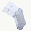 Saucony Men's Inferno Cushioned Mid Crew Sock - White - 3pk -Daily Flex Shop S311003 100