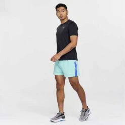 Saucony Men's Stopwatch Short Sleeve - Black -Daily Flex Shop SAM800278 BK 5