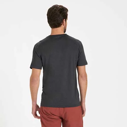 Vuori Men's Tradewind Performance Tee - Black Heather 5 Vuori Men's Tradewind Performance Tee - Black Heather - Image 3