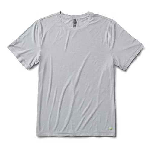 Vuori Men's Strato Tech Tee - Platinum Heather 3 Vuori Men's Strato Tech Tee - Platinum Heather