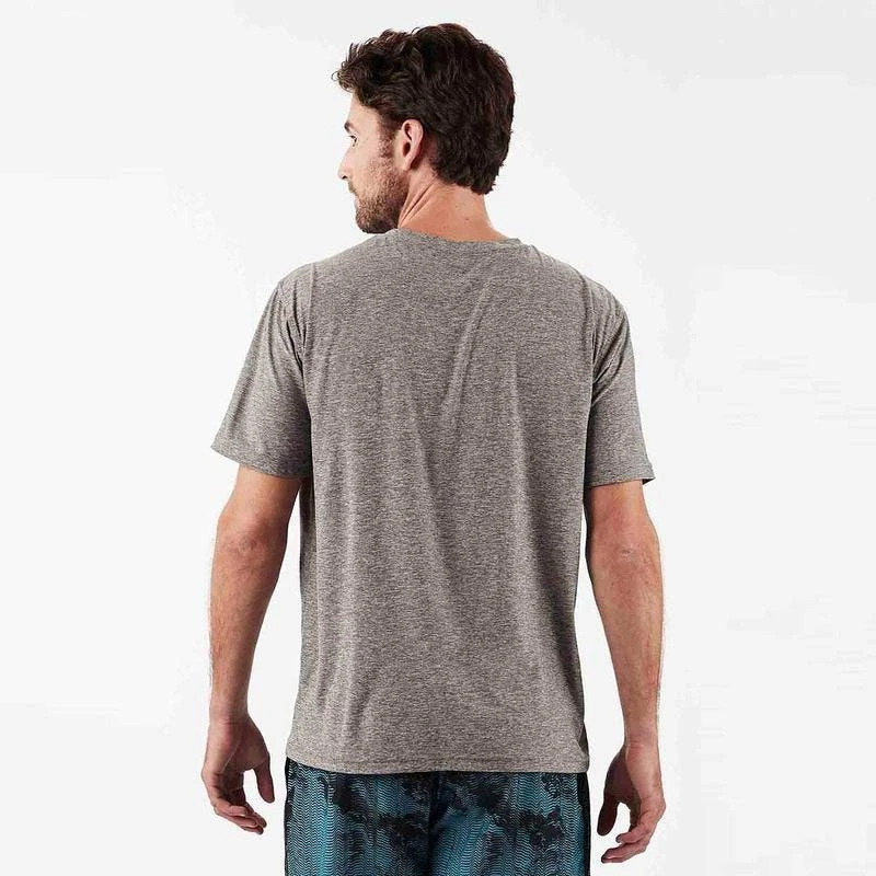 Vuori Men's Strato Tech T-Shirt - Heather Grey 6 Vuori Men's Strato Tech T-Shirt - Heather Grey - Image 4
