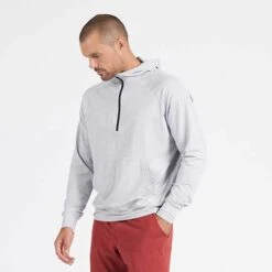 Vuori Men's Ponto Performance 1/2 Zip Hoodie - Platinum Heather 10 Vuori Men's Ponto Performance 1/2 Zip Hoodie - Platinum Heather -Daily Flex Shop V244HPT 2 2048x d298a89d 245a 4e8b 95fa fe9164607338