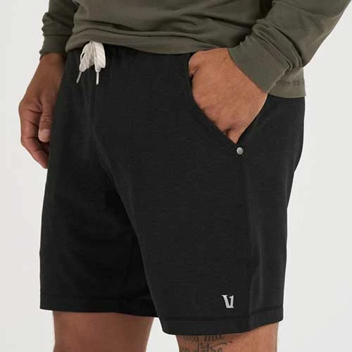 Vuori Men's Ponto Short - Black Heather 4 Vuori Men's Ponto Short - Black Heather - Image 2
