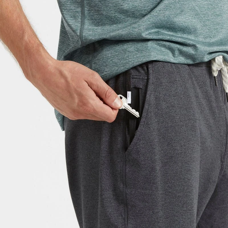 Vuori Men's Ponto Short - Charcoal Heather 7 Vuori Men's Ponto Short - Charcoal Heather - Image 5