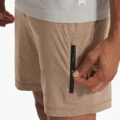 Vuori Men's Sunday Performance Shorts - Camel Heather -Daily Flex Shop V381CMH SP23 M ECOMM SHORTS DETAIL 3266 1X1 8bbb72dc 4ffb 4514 aeef 013f6b10815b 1200x crop center jpg