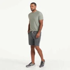 Vuori Men's Sunday Performance Short - Charcoal Heather -Daily Flex Shop V381HCC 0689 1200x crop center jpg