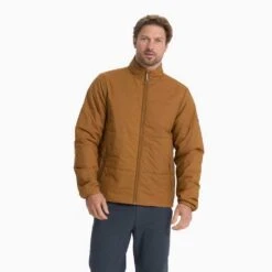 Vuori Men's Echo Insulated Jacket - Camel -Daily Flex Shop V535CAM 03480 1200x crop center jpg