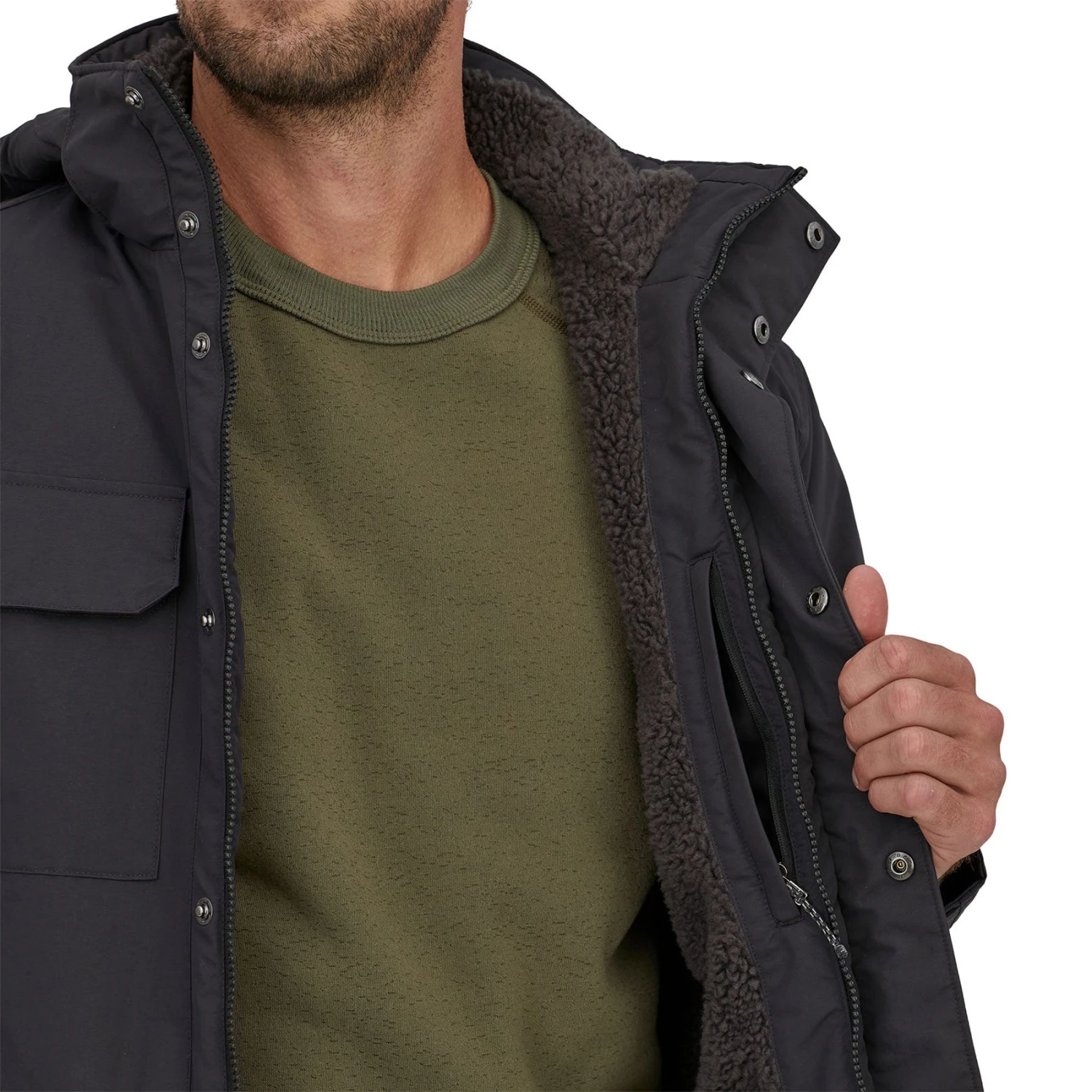 Patagonia Men's Isthmus Parka - Ink Black 9 Patagonia Men's Isthmus Parka - Ink Black - Image 7