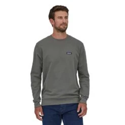 Patagonia Men's Regenerative Organic Certified Cotton Crewneck Sweatshirt - Noble Grey -Daily Flex Shop WBF22 26346 NGRY TM1