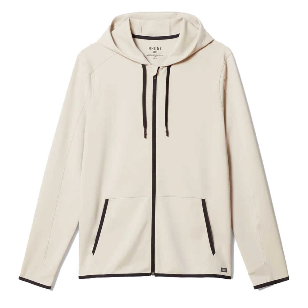 Men's Warm Up Tech Full Zip Hoodie - Stone 3 Men's Warm Up Tech Full Zip Hoodie - Stone