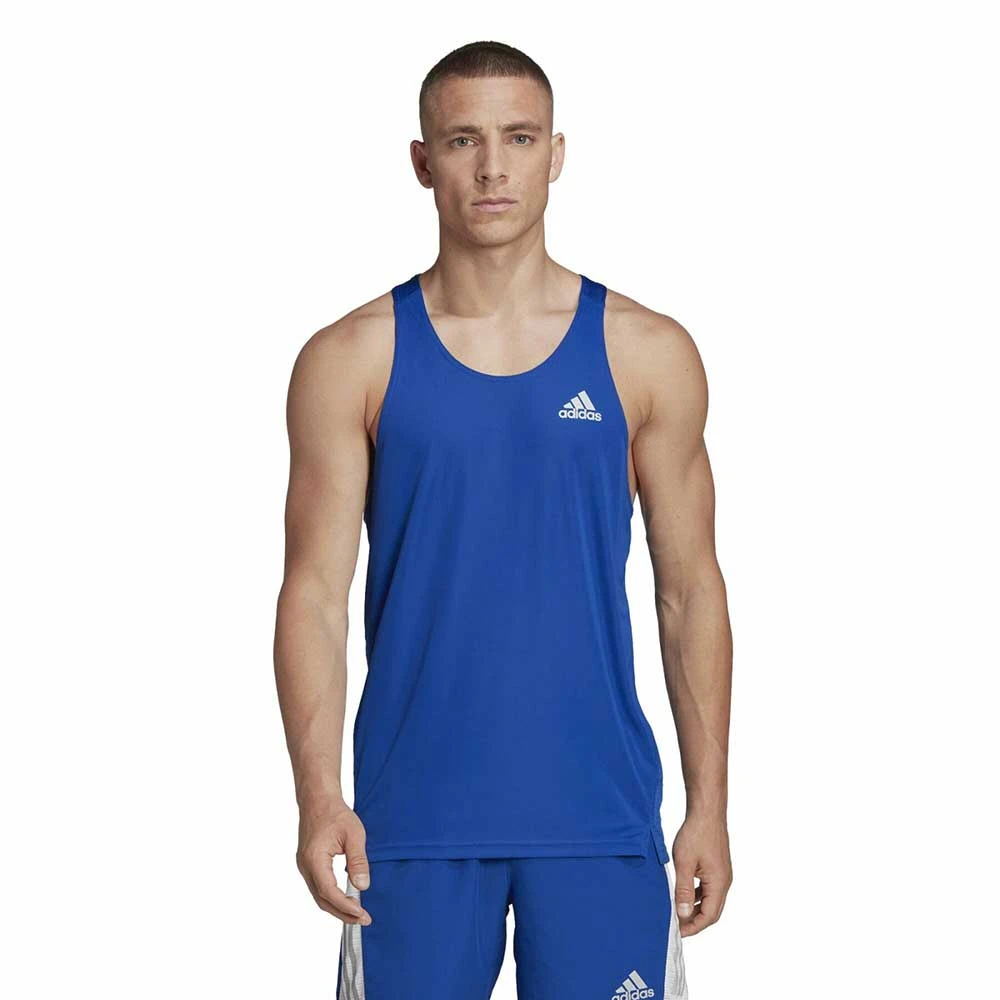 ADIDAS Men's Own The Run Singlet - Team Royal Blue 4 ADIDAS Men's Own The Run Singlet - Team Royal Blue - Image 2