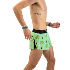 Men's Dino-Sore 2" Split Short - Dino-Sore -Daily Flex Shop chicknlegs mens dino sore split running shorts right side