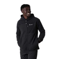 Cotopaxi Men's Abrazo Hooded Full-Zip Fleece Jacket - Black