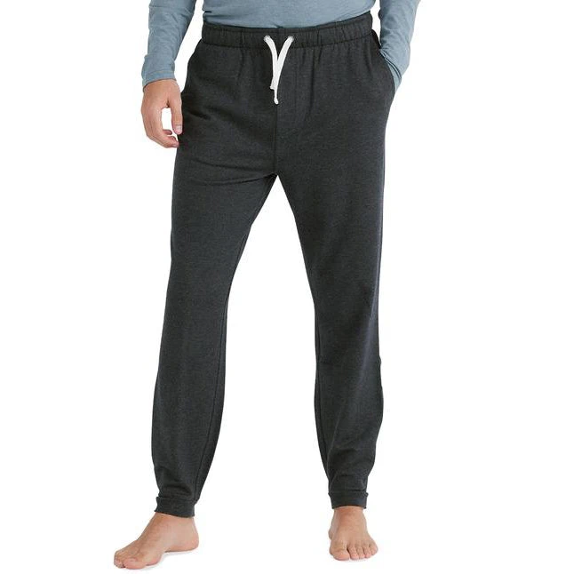 Men's Bamboo Heritage Fleece Jogger - Heather Black 3 Men's Bamboo Heritage Fleece Jogger - Heather Black
