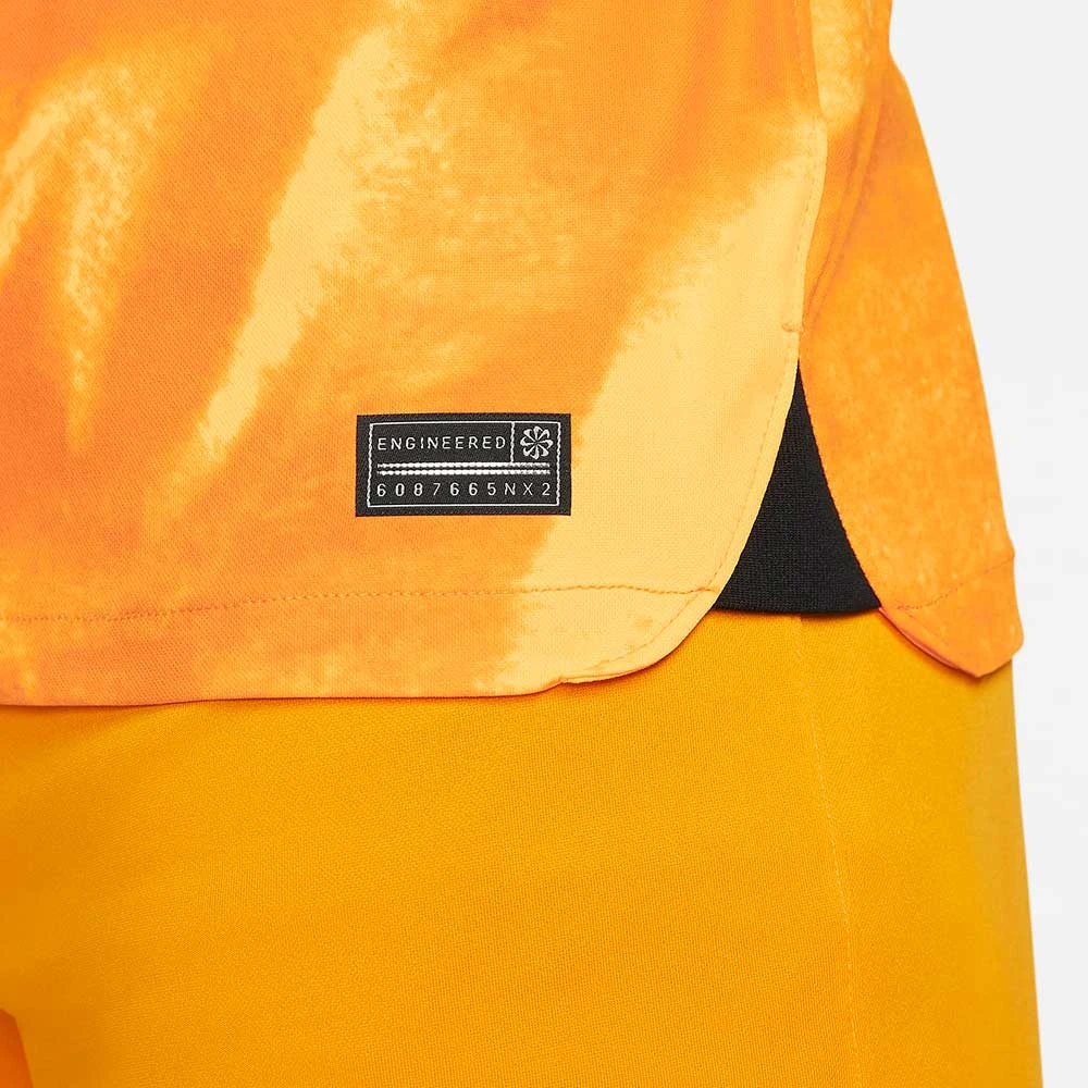 Nike Men's Netherlands 2022/2023 Stadium Home Long Sleeve Jersey - Laser Orange/Black 7 Nike Men's Netherlands 2022/2023 Stadium Home Long Sleeve Jersey - Laser Orange/Black - Image 5