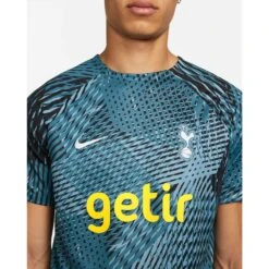 Nike Men's Tottenham Hotspur Dri-FIT Top Short Sleeve Pre-Match - Rift Blue/Worn Blue -Daily Flex Shop tottenham hotspur mens dri fit pre match soccer top kGF2Tw