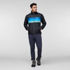 Cotopaxi Men's Fuego Down Jacket - Black/Pacific Stripes -Daily Flex Shop webimage 3442D1AE 85D4 4484 A689C3EF60F18819
