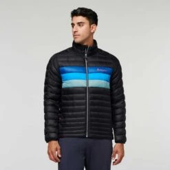 Cotopaxi Men's Fuego Down Jacket - Black/Pacific Stripes -Daily Flex Shop webimage E8165896 C7FA 4F7D 8566CBBCD3D8F8E6
